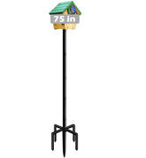 Mokeyder front view full height pole showing stability and elevated feeder display
