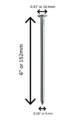 MONARCA SUPPLIES close-up of nail shank and head showing durable design