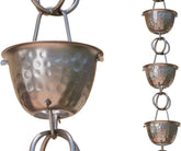 Monarch Rain Chains full-length pewter rain chain showcasing elegant cascade benefit