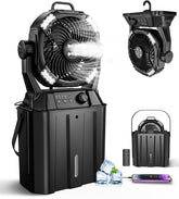 MONISEN front view showing remote and portable cooling benefit