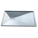 Monument Grills A110 front view showing full tray and fitting