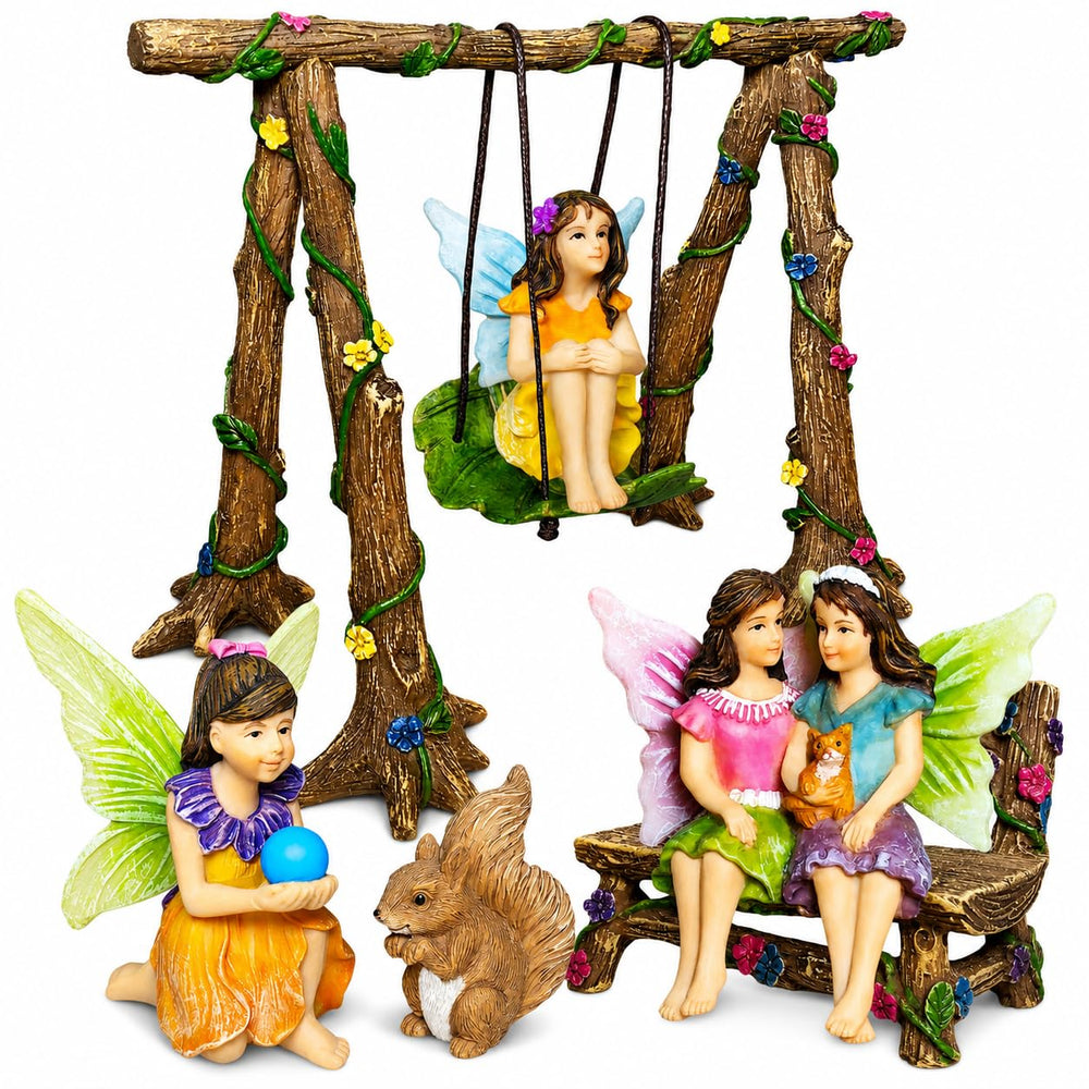 Mood Lab front packaging showing the six-piece fairy garden set, ready to gift