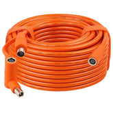 MOOKEERF coiled 50ft solar extension cable showing length and portability benefit