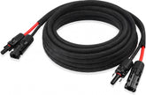 MOOKEERF front view of paired 15FT 10AWG cables showing connectors and color coding for easy installation