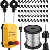 MorningRo charger front panel showing controls and steady power for reliable fencing