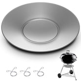 MorningRo front view of ash catcher pan showing fit and clean design benefit