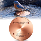 MorningRo front view of the eight copper discs, durable and ready to reduce algae