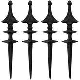 MorningRo front view of black bird hose guide showing decorative form and durability
