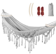 MOSFiATA front view showing hammock and included accessories for easy setup