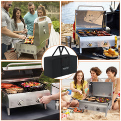 MOSPDE waterproof inner lining visible to protect Cuisinart grill from moisture