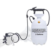 Mosquito Sniper System front view showing complete Mist-PRO+ kit and benefits