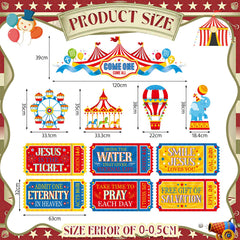 MotiMind ticket cutouts closeup with readable faith messages that attract families