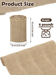 Moukeren jute burlap texture close-up highlighting natural fibers and clean burn