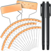 Moxweyeni front packaging showing 60 metal garden tags and pens for organized labeling