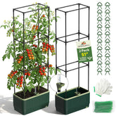 MQHUAYU front view of planter showing stable base and trellis benefit