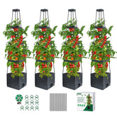 MQUPIN front view assembled planter showing compact, productive growing space