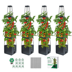 MQUPIN front view assembled planter showing compact, productive growing space