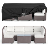 MR. COVER front view showing full rectangular cover protecting furniture