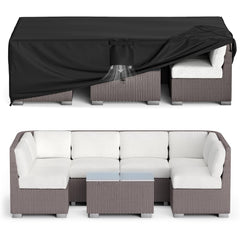 MR. COVER front view showing full rectangular cover protecting furniture