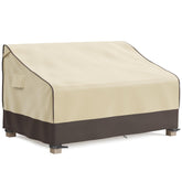 MR. COVER front view on two-seater sofa showing full coverage and neutral color