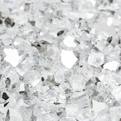Mr. Fireglass close-up of 1/4-inch reflective facets highlighting sparkle and clarity