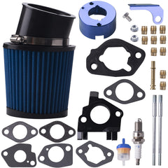 MRELC front packaging showing blue air filter and included parts, clear component overview