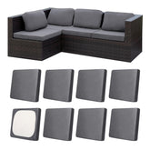 MRGSDL front view of packaged 8-piece cushion covers showing color options and clean presentation benefit