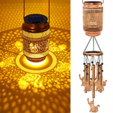 MRHEPHAESTUS front view showing cat lantern and hanging chimes, decorative curb appeal