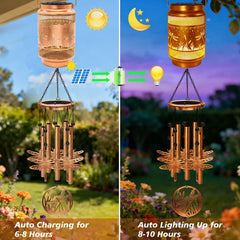 MRHEPHAESTUS dragonfly aluminum chimes close texture, rustproof durable sound