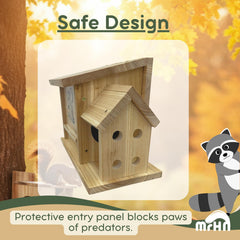 MRHN predator guard detail demonstrating added protection for nesting squirrels