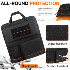MRINCA bag open with panel at campsite demonstrating safe transport benefit