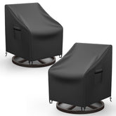 Mrrihand front view cover protecting swivel lounge chair for full-weather protection