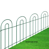 MTB Supply front view assembled fence defining flower bed and improving curb appeal