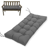 MTMR front view of bench cushion showing tufted design and neat fit
