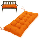 MTMR bench cushion front view showing neat tufting and fitted edges for comfort