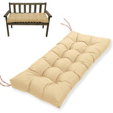 MTMR front view of waterproof bench cushion showing tailored fit and comfort