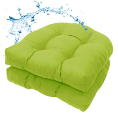 MTMR front view of two patio cushions showing fit and color benefits comfort