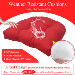 MTMR cushion in use on patio chair enhancing seating comfort outdoors