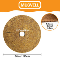 MUGVELL close-up of coconut fiber texture showing moisture retention and breathability