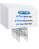 Mulctun front view of 24x36 sign shows clear display and durable build