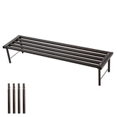 MultirackX front view of ebony stand showing sleek modern design and durable finish