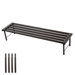 MultirackX front view of ebony stand showing sleek modern design and durable finish