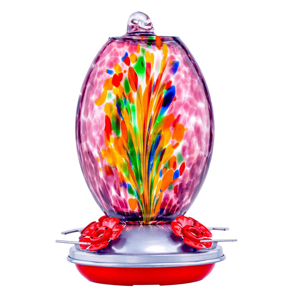 Muse Garden front view showing purple fireworks glass and elegant finish benefit: decorative focal point