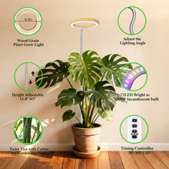 MUSELUCE flexible gooseneck directing light onto plant for targeted growth support