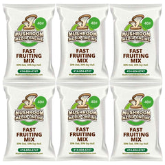 MushroomMediaOnline bag front showing label and 10 lb weight for quick identification and confidence