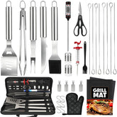 MUYFIO front view of full 32-piece set neatly organized in case, easy transport