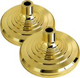 MVPRING gold base front view showing polished finish and stable footprint