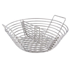 Mydracas front view of stainless steel basket showing airflow for better temperature control