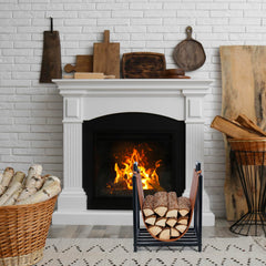 MyGift side profile with short logs showing portable storage benefit