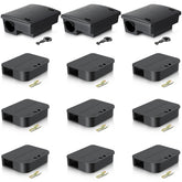 Mysora front view of large and compact stations showing secure design and easy placement